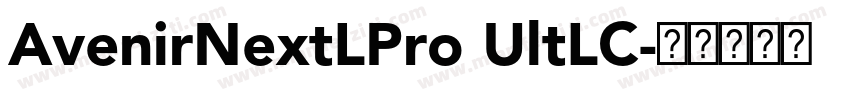 AvenirNextLPro UltLC字体转换
